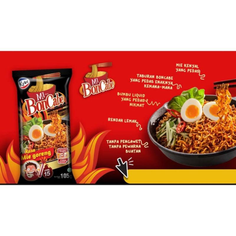 

Mie Bon Cabe lavel 15 105gr