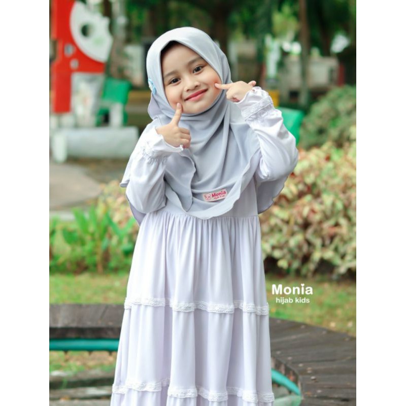 Monia Yara Hijab Light Grey  MLXL| hijab terlaris