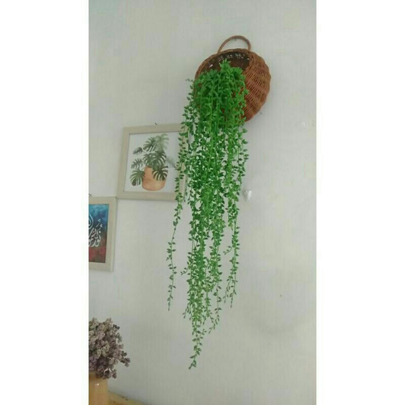 pot dinding rotan Besar/pot gantung rotan