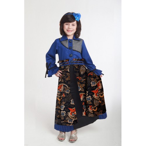 DISKON 20% GAMIS ANAK FORMAL BATIK KATUN KOMBINASI EXLUSIVE PREMIUM ESME KIDS 050207 1-10 TAHUN
