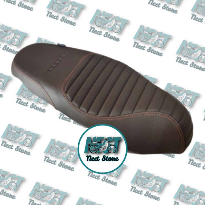 SARUNG KULIT COVER JOK CAFERACER LOGO SCOOPY KARBU FI ALL NEW SCOOPY 2010 2011 2012 2013 2014 2015 2