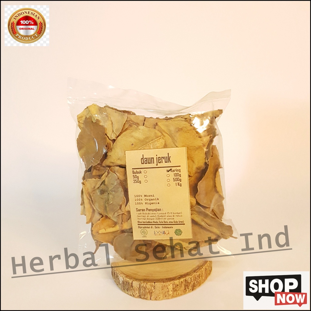 

DAUN JERUK PURUT KERING 50 GRAM - Citrus Hystrix - MURNI - JSR