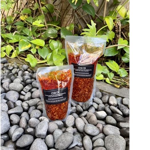 

[KODE 77] CHILI OIL 1 KG EKONOMIS! Halal! Chili oil minyak cabe jumbo utk dimsum ramen lamien mie bakso baso aci nasgor nasi dll produck terlaris