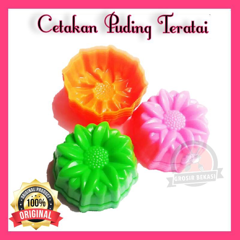 Cetakan Puding Teratai / Cetakan Kue Plastik Bentuk Bunga Teratai / Matahari