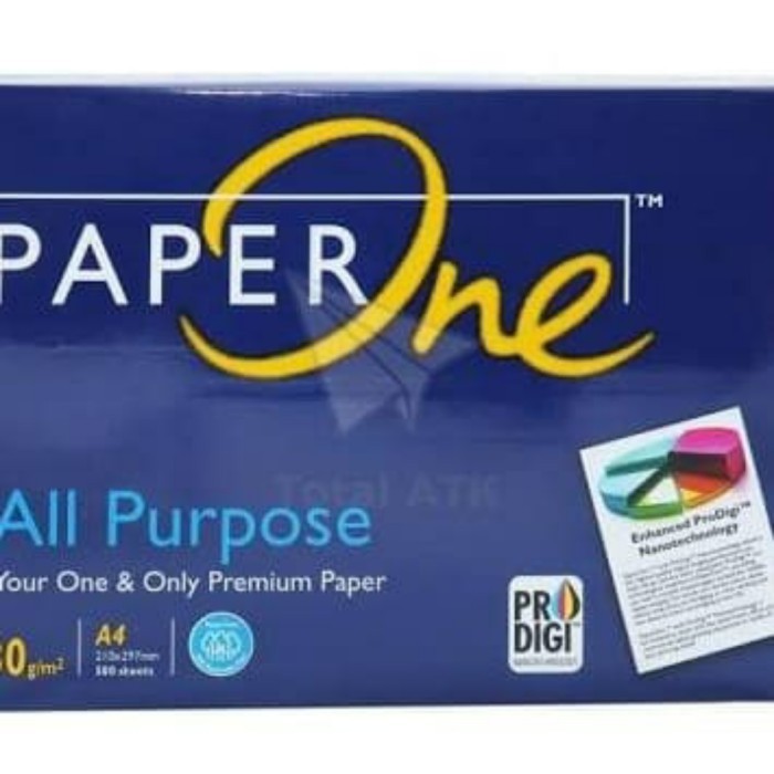 

KERTAS HVS A4 80GR PAPER ONE