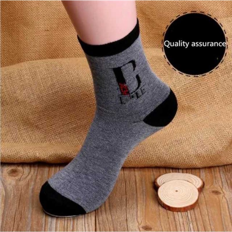 6 pasang kaos kaki mensock/casual3/4 motif pria dewasa (random)