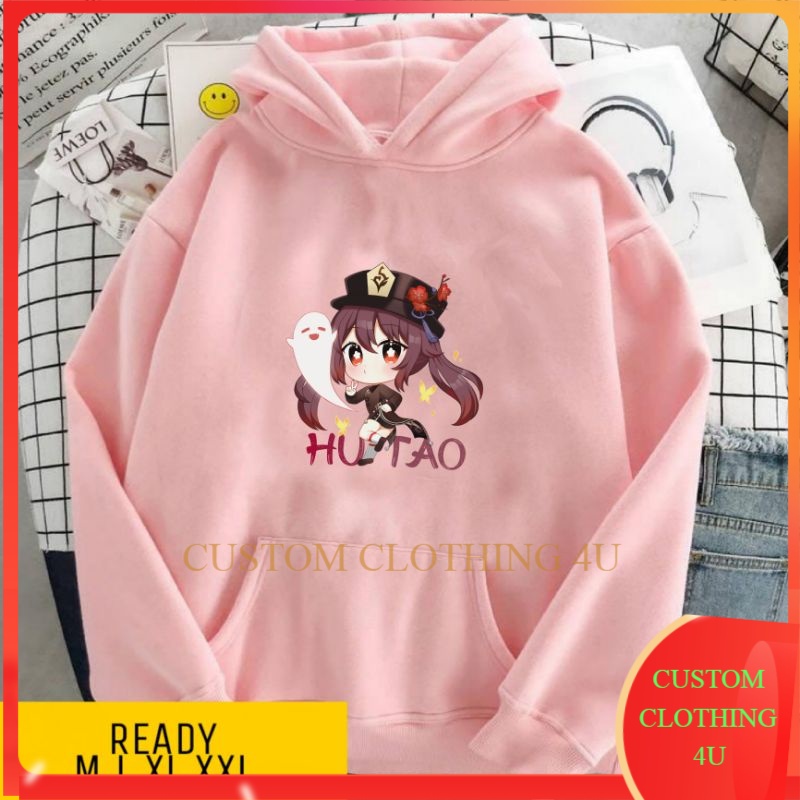 JAKET HOODIE anime genshin impact HU TAO CHIBI Aesthetic Anime / Hu Tao Genshin