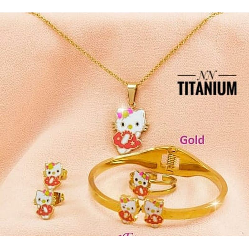 Titanium Set Perhiasan Anak 123b