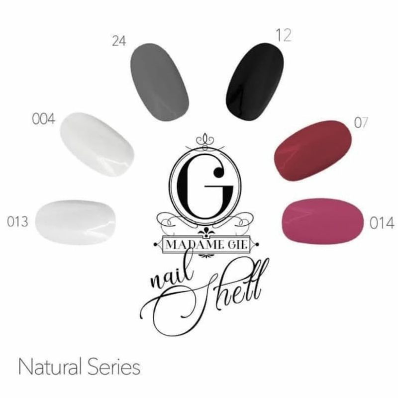 MADAME GIE (Satuan) Nail Shell Peel Off NATURAL SERIES - Kutek / Cat Kuku / Pewarna Kuku