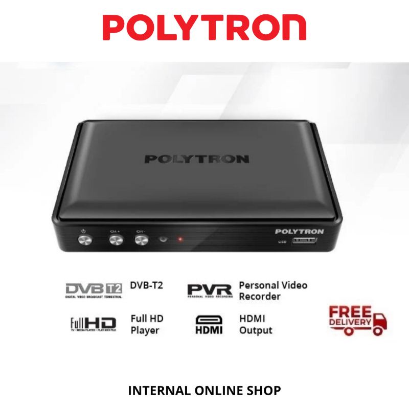 POLYTRON Set Top Box Digital DVB T2 PDV 600T2