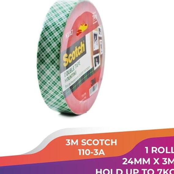 

◄ SCOTCH 3M DOUBLE TAPE 3M MOUNTING 1" X 3M SCOTCH 110-3A INDOOR 7KG ♣