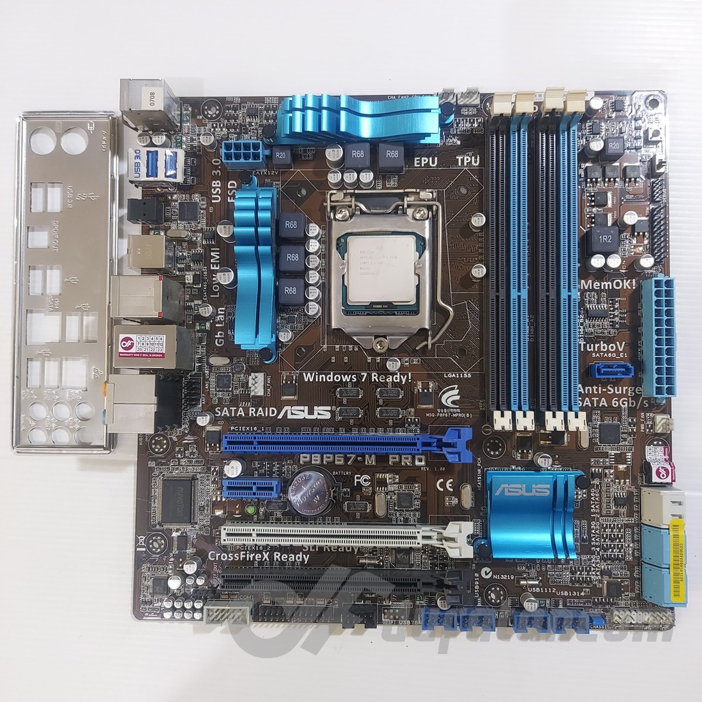 Motherboard ASUS P8P67-M dan Processor Intel I5-3570