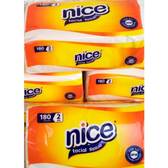 Tisue NICE 180 sheet 2 ply || 1KG Muat 5pcs Tisue NICE