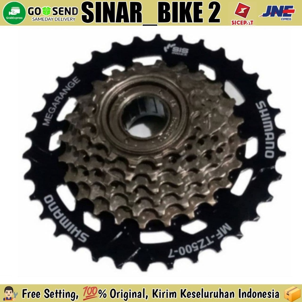 Free Wheel Shimano 7 Speed Megarange 14-34 T Ulir