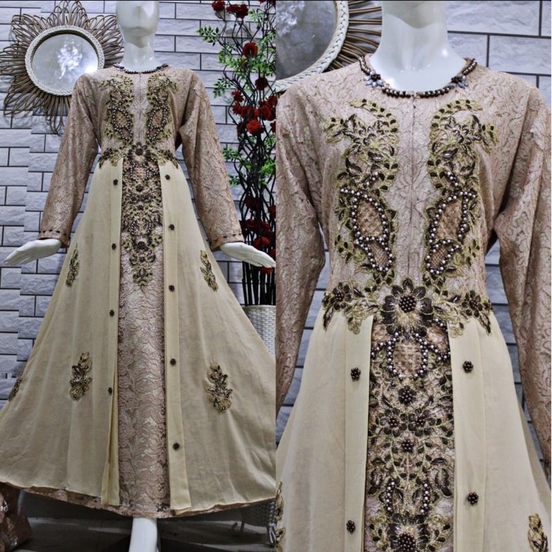 GAMIS BRUKAT BUSUI AMANDA / GAMIS AMANDA/ Gamis Brukat ceruty/ Gamis Original