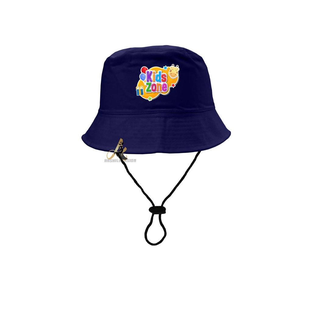 Topi Bucket Anak Laki-laki Perempuan umur 2-8 tahun SABLON Kidz Zone