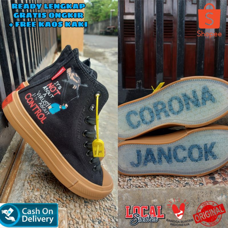 TPS HI TRUE NORMAL CORONA JANCOK BLACK GUM NOBRANDS FOOTWEAR CORONA JANCOK BLACK GUM