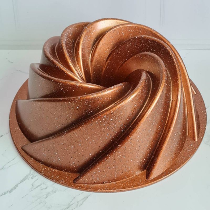 whirlwind marble Bake Pan / bundt pan / loyang kue marmer