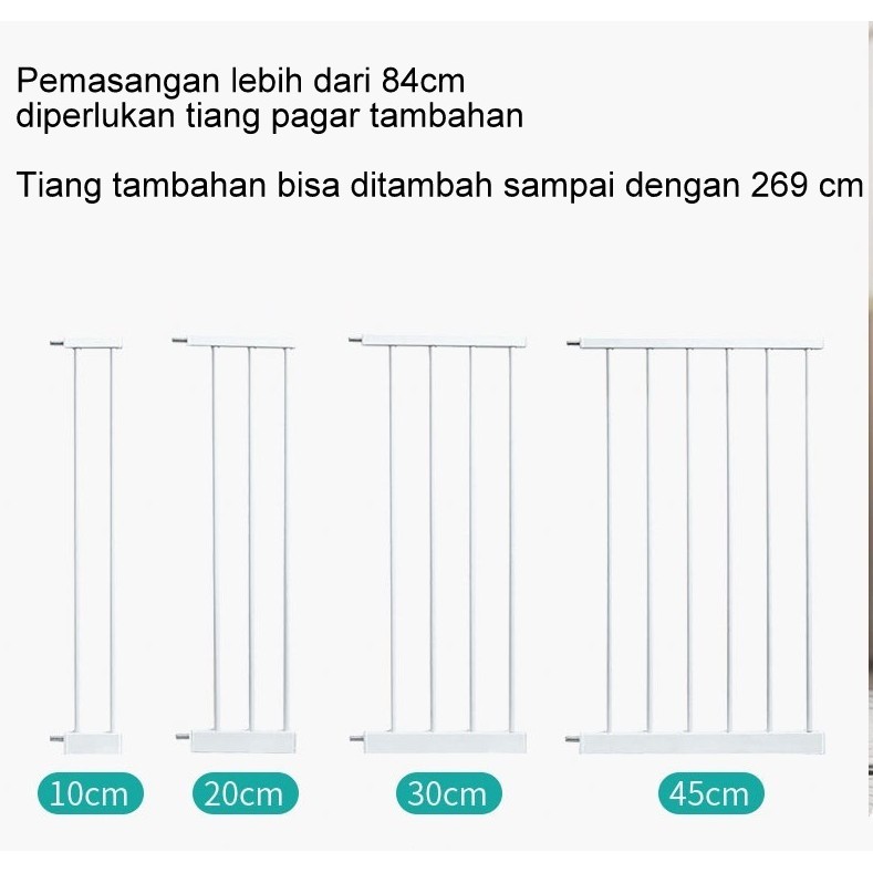 Safety Gate Extension 30cm &amp; 45cm -Safety gate pengaman tangga