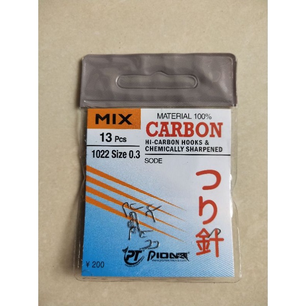 Mata Kail Pioneer Mix Carbon Sode 1022 Tanpa Lubang