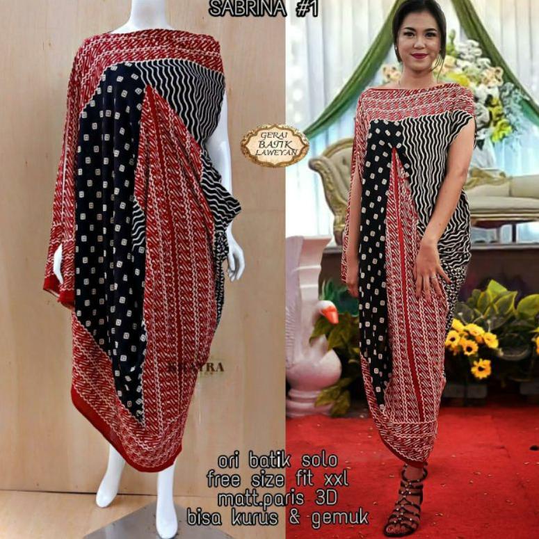 Kaftan Sabrina Dress Batik Kaftan paris batik solo –PLB.01Jl22g