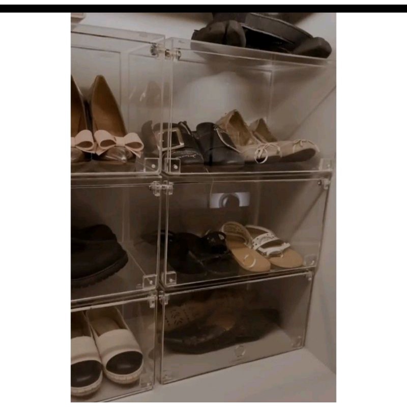acrylic shoe box / acrylic kotak sepatu