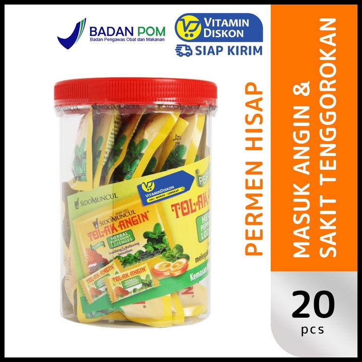 

Sidomuncul Permen Tolak Angin Toples - 1 Toples (20 Pc)