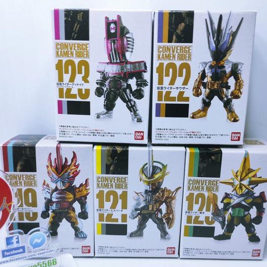 Converge Kamen Rider 21 Kamen Rider Saber Saikou Espada Thouser Black Thouser Decade Form 21 ORI