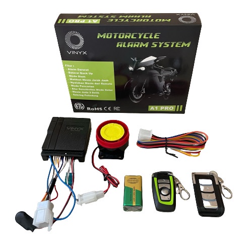 Alarm Motor VINYX A1 Pro Remote Jeda Stater Jarak Jauh Universal