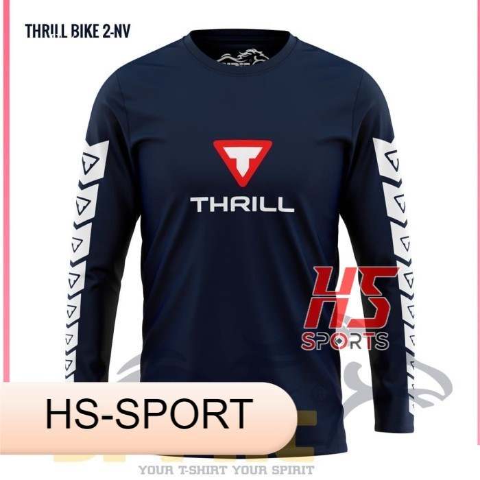 Kaos Sepeda Lengan Panjang Thrill Mtb GununG BAJU GUNUNG SEPEDA - XS