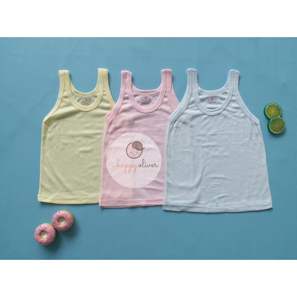 HappyOliver KAOS DALAM SINGLET ANAK kaos dalam anak singlet laki2 dan perempuan