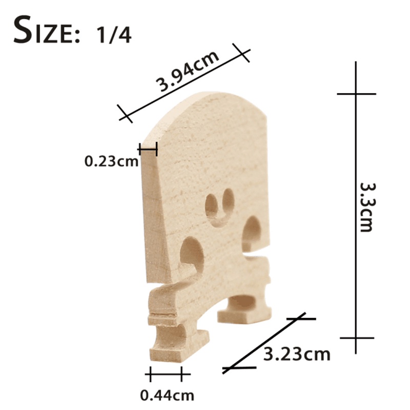 Bridge Biola Maple Tipe Reguler 5 Ukuran 1 / 8 &amp; 1 / 4 &amp; 1 / 2 &amp; 3 / 4 / 4