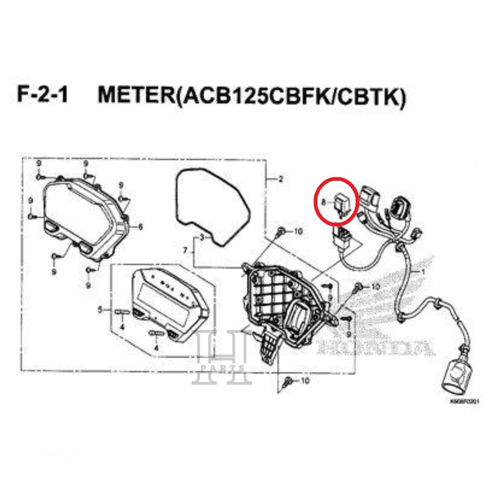 FLASHER FLASER OTOMATIS SEIN RELAY COMP LED WINKER HONDA NEW VARIO 125 VARIO 150 VARIO 160 ESP 38301-K59-A71 ASLI ORIGINAL AHM HGP HONDA