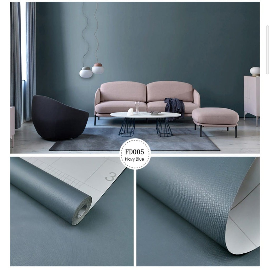Big Sale Wallpaper Sticker Dinding Kamar Polos Biru Abu Big Sale Wallpaper Sticker Dinding Kamar Polos Biru Abu