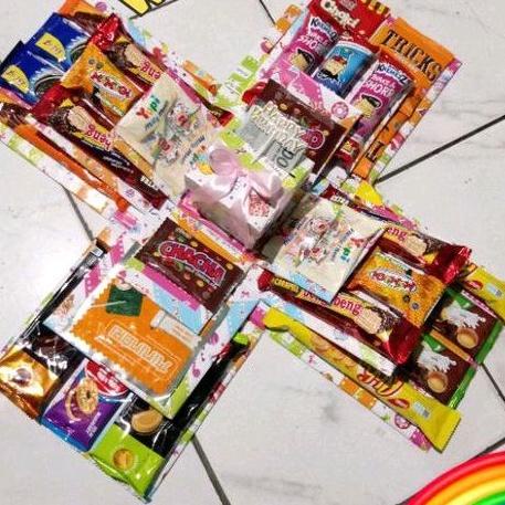 

Terupdate Explosion box snack 3 layer JW0