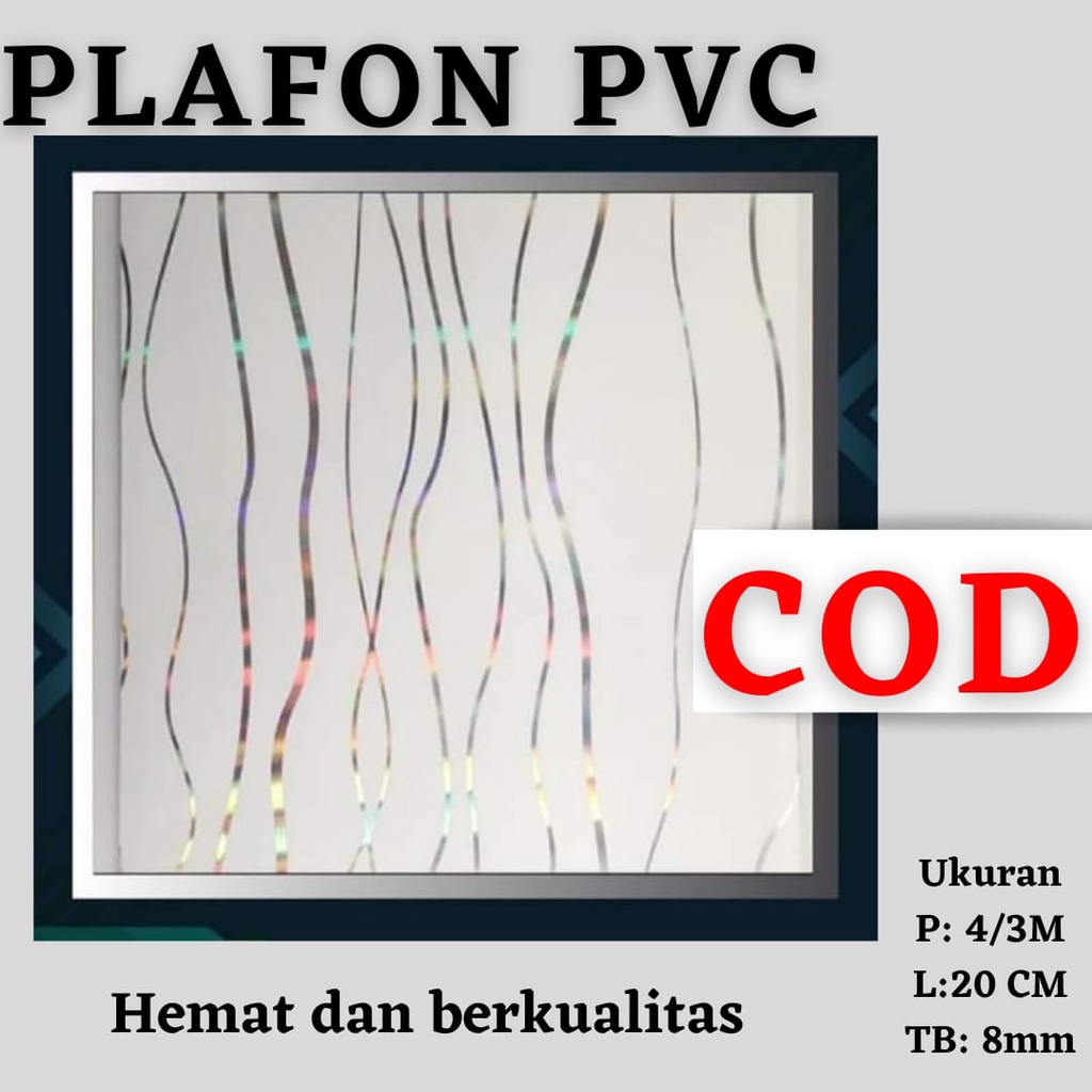 Plafon pvc harga perlembar motif polos putih urat kayu glosy dof plafon rumah terbaru tahan air