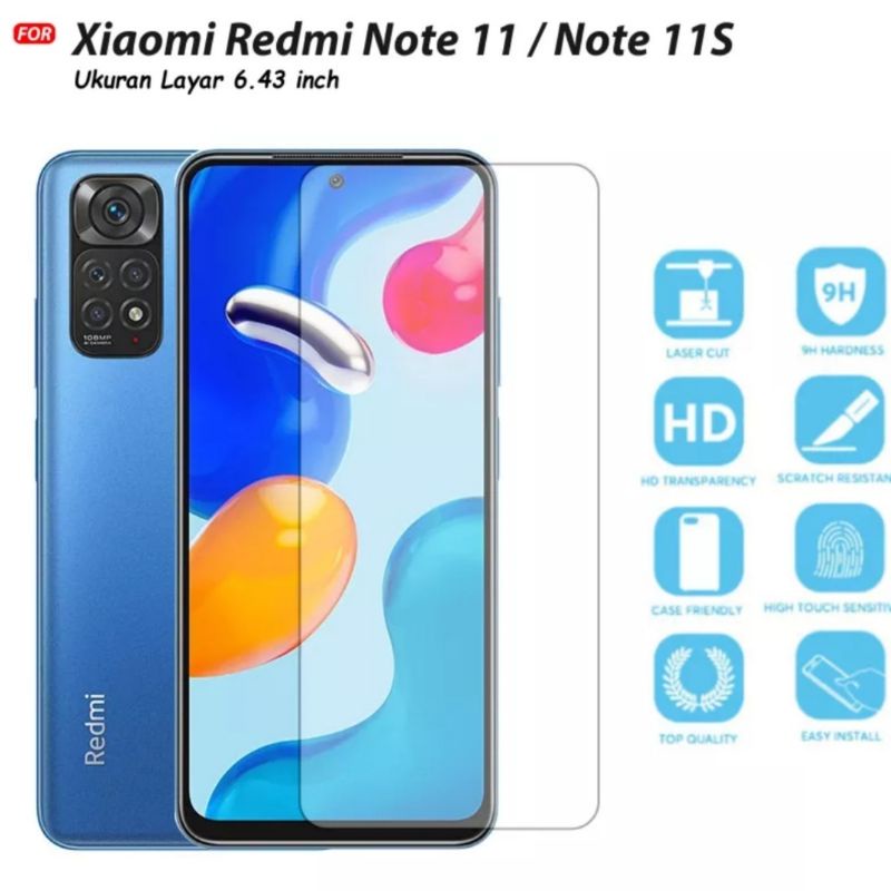 Tempered Glass Layar Redmi Note 11 / Redmi Note 11 Pro Antigores Layar