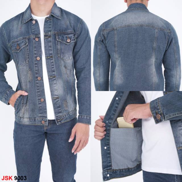Jaket Jeans Denim Pria Modis Trendy JSK