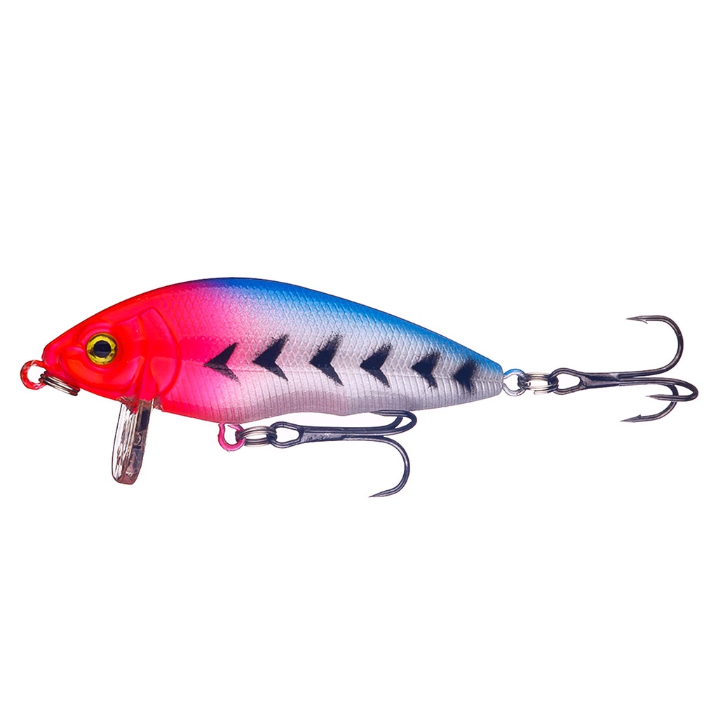 Hengjia 1pc Umpan Pancing Minnow Plastic Fish Lure Fishing Bait Hard Bait Bentuk Ikan Kecil Imitasi Ukuran 7cm / 8.4g