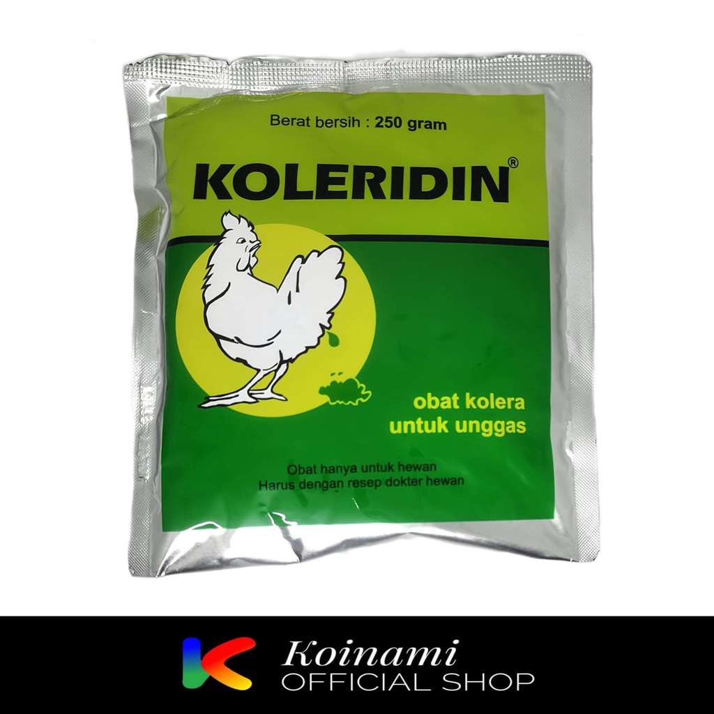 KOLERIDIN 250 gram / OBAT KOLERA UNTUK UNGGAS / AYAM BEBEK ITIK / MEDION