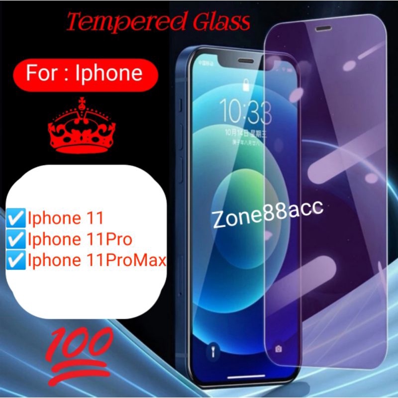 Antigores Tempered Glass Screen Guard protector Iphone 11Pro 11ProMax 11 Pro Max ProMax ProMax Pelindung Layar TG Garskin Spy Antiblue Ceramic Bening Full Blue light Lensa Lens