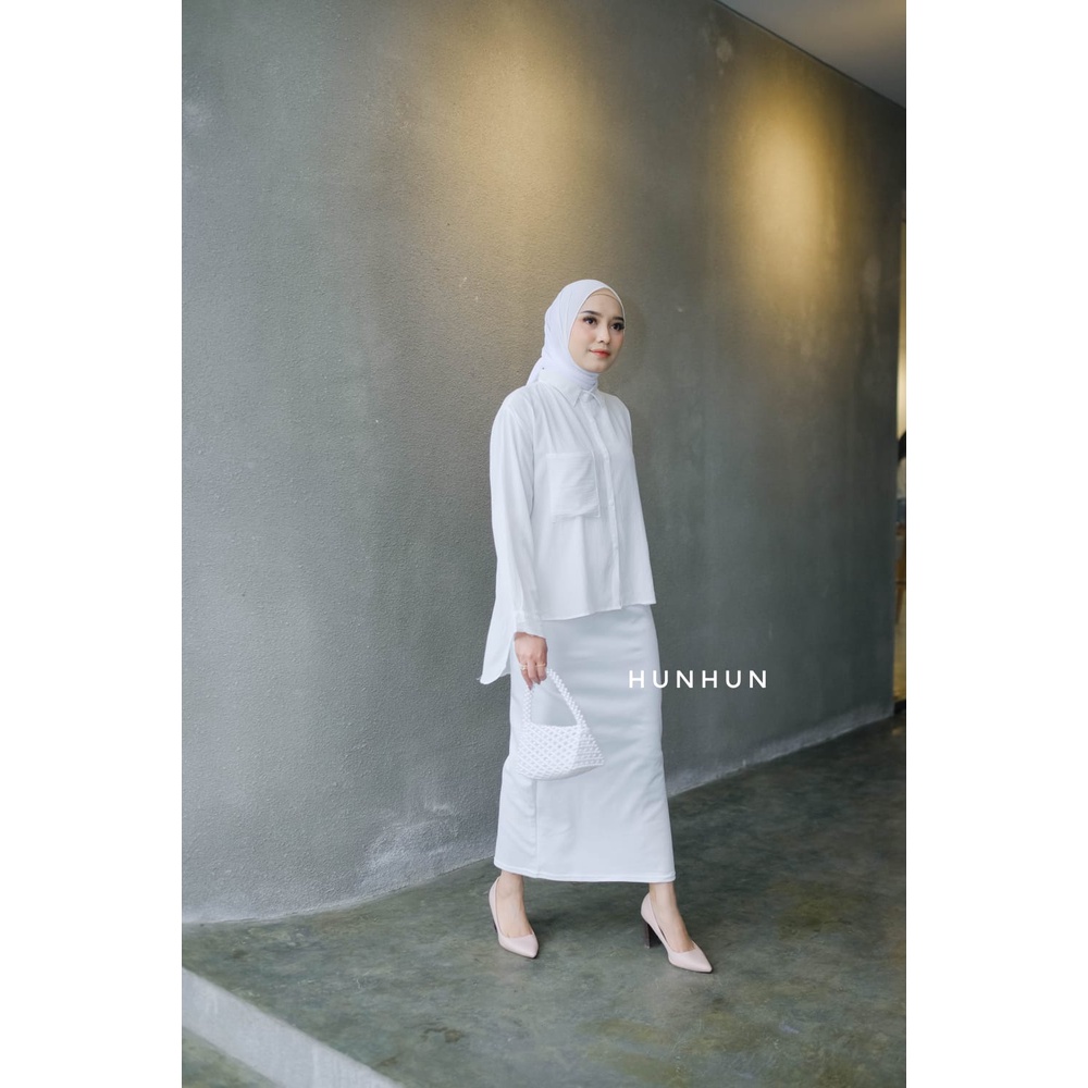 ROK SPAN SCUBA / ROK SPAN MAXI PANJANG/ LONG SPAN SKIRT SCUBA / ROK KERJA