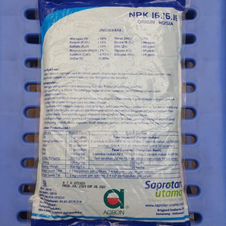 Pupuk Npk Pak Tani 1Kg Original Kemasan Pabrik