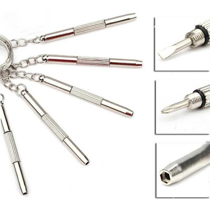 GANTUNGAN KUNCI OBENG EMERGENCY SCREW DRIVER KEYCHAIN