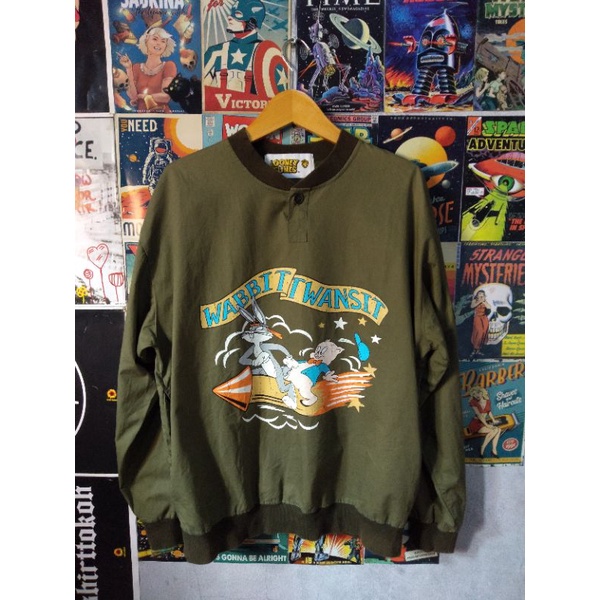 crewneck vintage LOONEY tunes second ori preloved