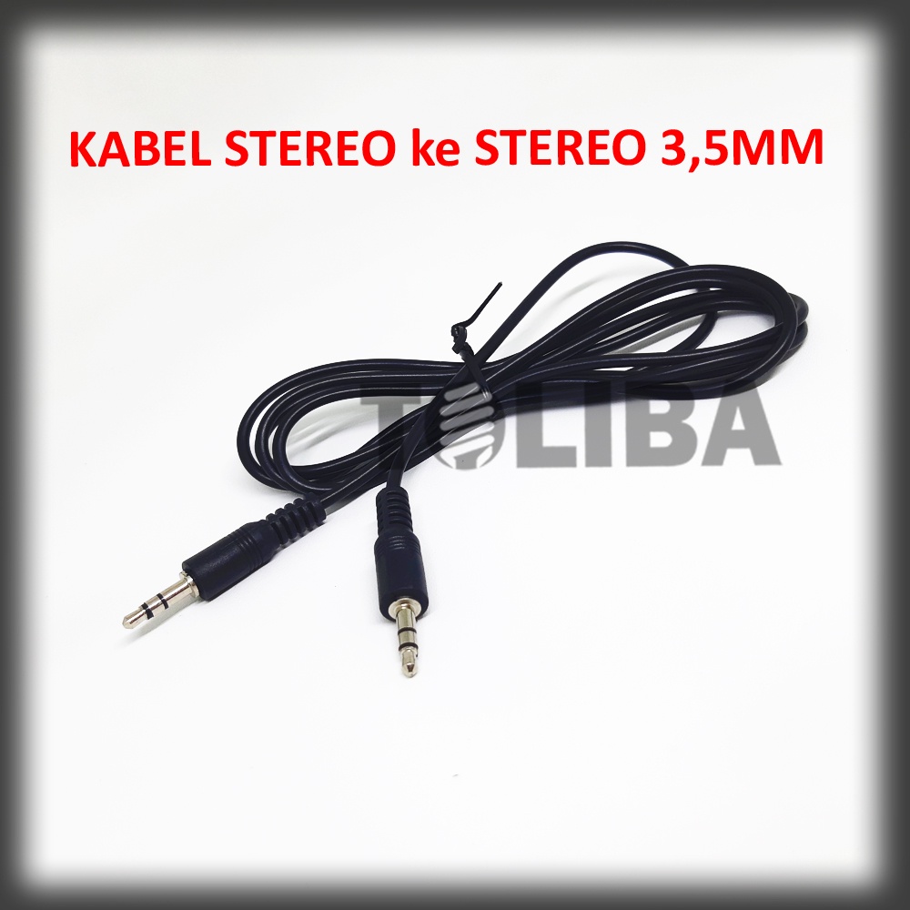 kabel audio 1-1 stereo hp pc laptop kabel Aux Audio 3.5mm Stereo Jack kabel stereo