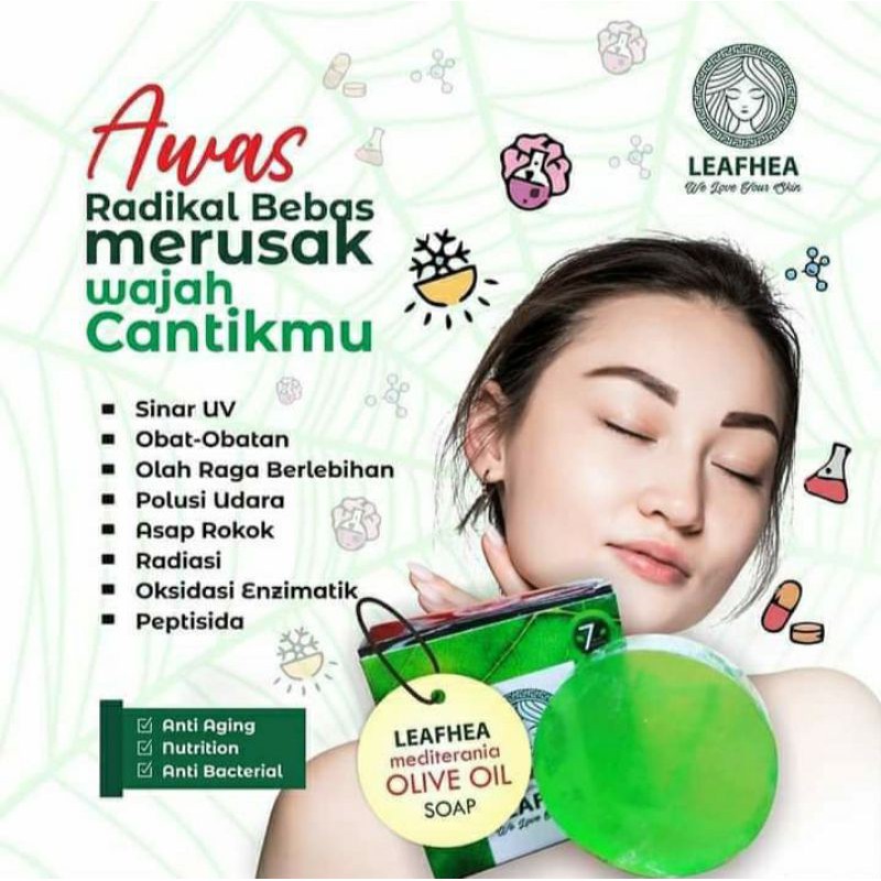 Leafhea Glutha soap /sabun BPOM / sabun wajah leafhea original