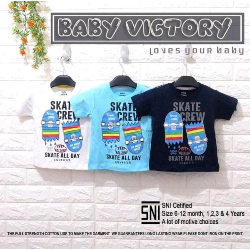 KAOS BABY VICTORY BOY KAOS ANAK LAKI-LAKI 1-4TH Baju Kaos Anak KAOS BABY VICTORY BOY KAOS ANAK LAKI LAKI KAOS ANAK COWOK