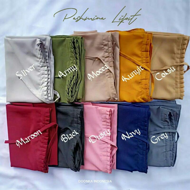 𝗖𝗮𝗿𝗲.𝗶𝗻 Pashmina Tali Lipit KCB Tali Diamond 170x75cm