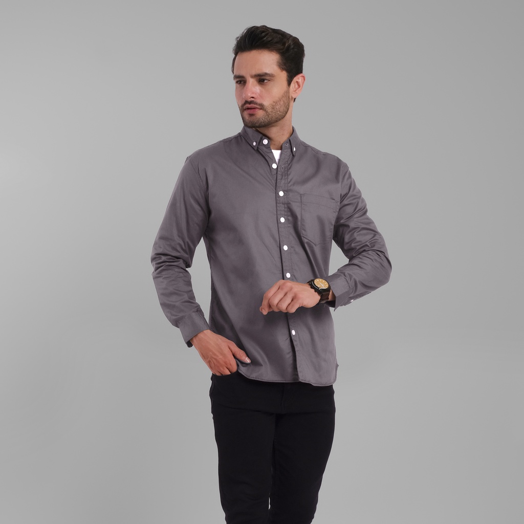 Maydee Tunik Aiko Couple Atasan Tunik Couple Kasual Premium-Aiko Grey Pria